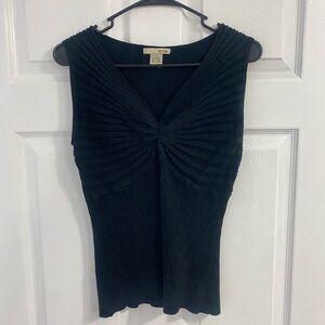 Evie Y2K black fitted knit grunge babydoll whimsigoth going out Top size L